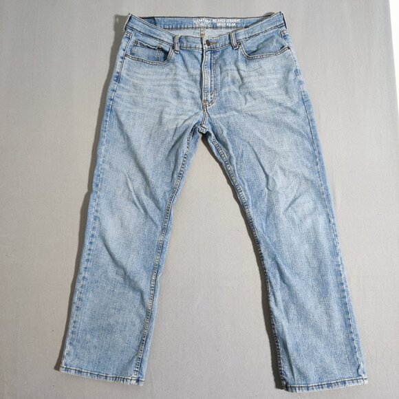 Signature by Levi Strauss jeans men's size W36/L30 denim blue Relaxed Straight - Picture 1 of 14